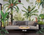 Tropical Leaves Jungle Wallpaper Peel and Stick Palms and Trees Rain Forest Wall Mural Amazon Jungle Rain Forest Wallpaper