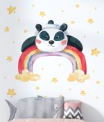 Wall Decal Rainbow Panda Sticker