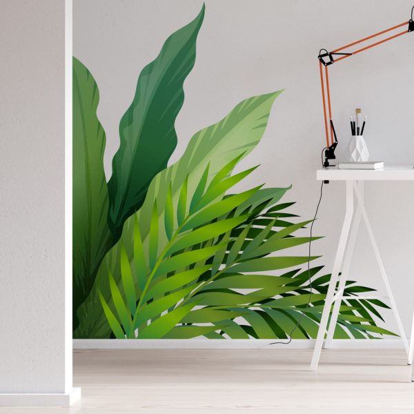 Wall Decal Tropical Tree Leaves Decal