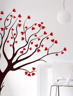 Wall Decal Heart Leaf And Tree Sticker