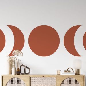 Wall Decal Moon Sticker In Boho Style