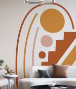 Wall Decal Scenery And Stairs Decal In Boho Style