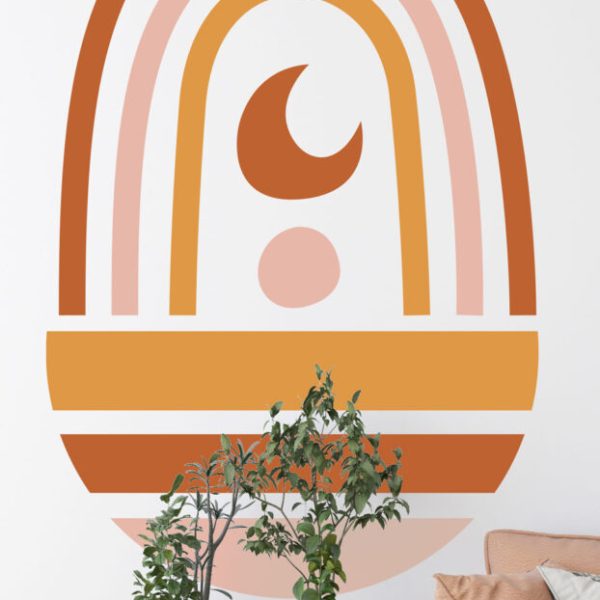 Wall Decal Stone Look Decal In Boho Style