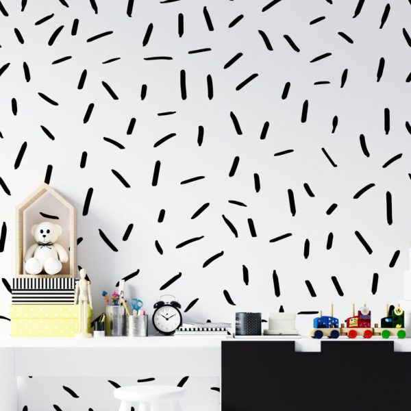 Wall Decal Brush Marks Decal
