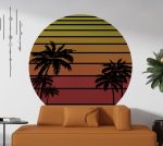 Wall Decal Oval Landscape Wall Decal