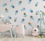 Wall Decal Animal Astronauts Decal For Kids Room