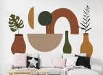 Wall Decal Baho Style Vase Stickers