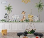 Wall Decal Tropical Jungle And Animals Sticker