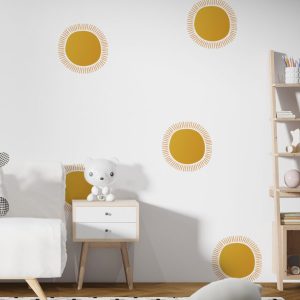 Wall Decal, Kids Room Multiple Small Sun Sticker