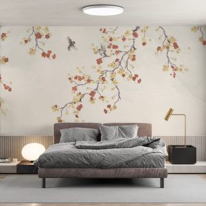 Blossom Tree and Flowers Wall Mural