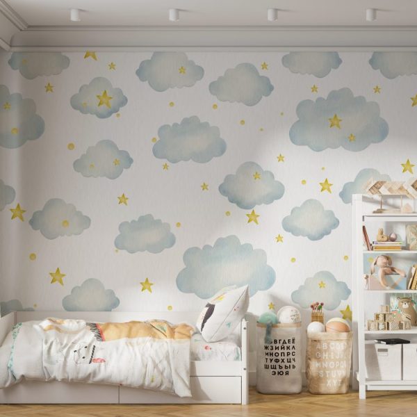 Stars And Clouds Wallposter
