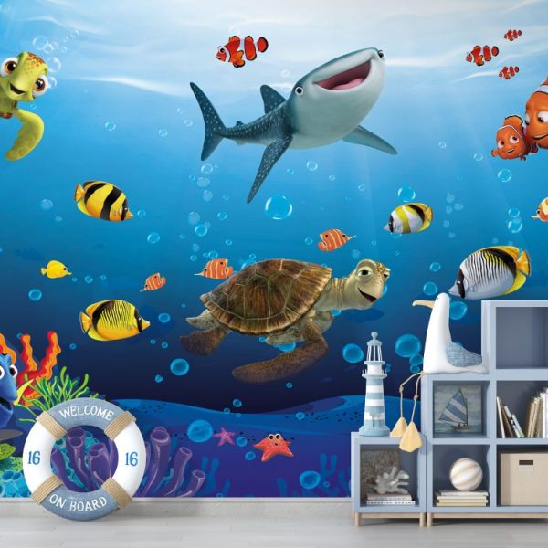 Under Water Fish Nemo Wall Mural For Kids