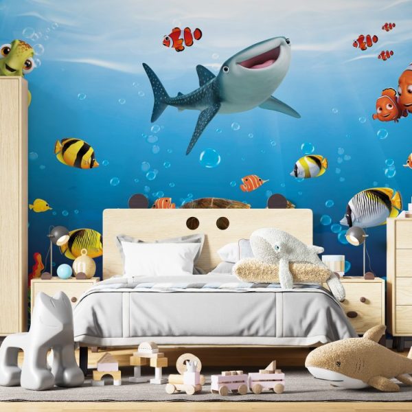 Under Water Fish Nemo Wall Mural For Kids