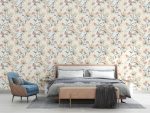 Soft Floral Patterned Wallpaper