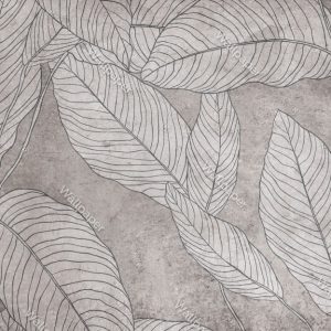 Old-Looking Floor And Leaves Patterns Wallpaper