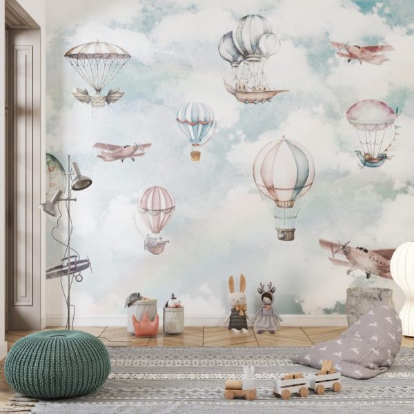 Airplanes And Baloons Wallpaper