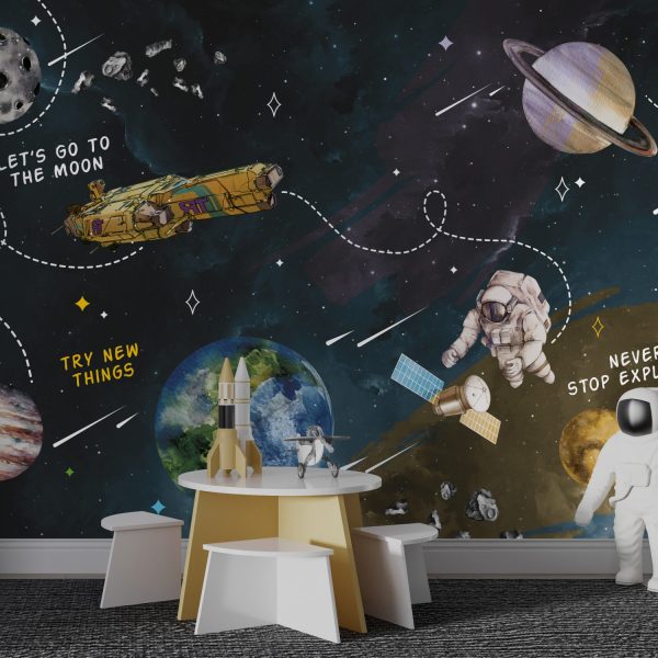 Planets For Kids Design Wallpaper