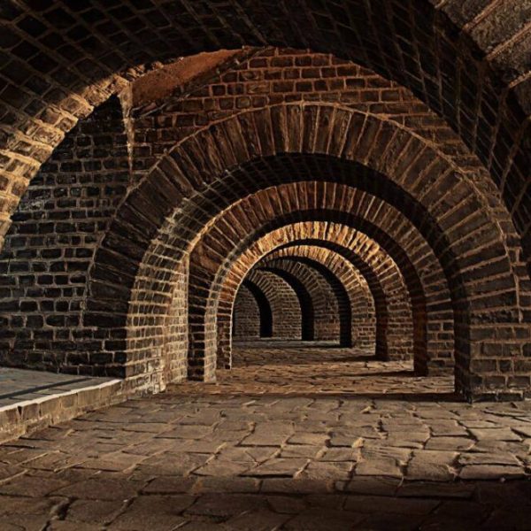 3D Tunnel Brick Tunnel Wall Mural