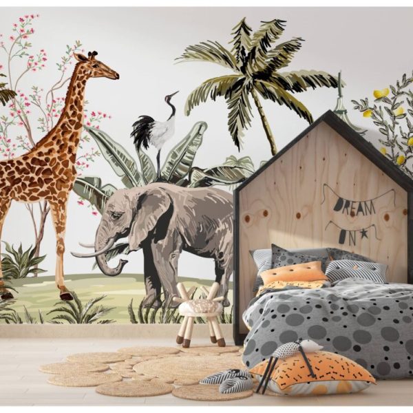 Kids Animals Amazon Nursery Wall Mural