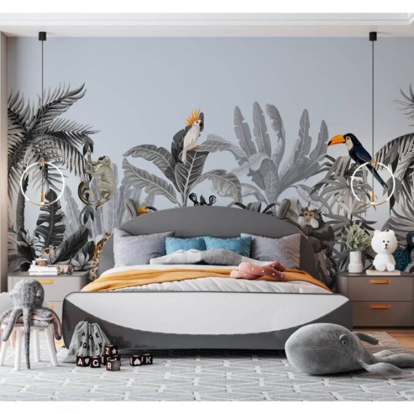 Wild Animals Tropical Forest Wall Mural