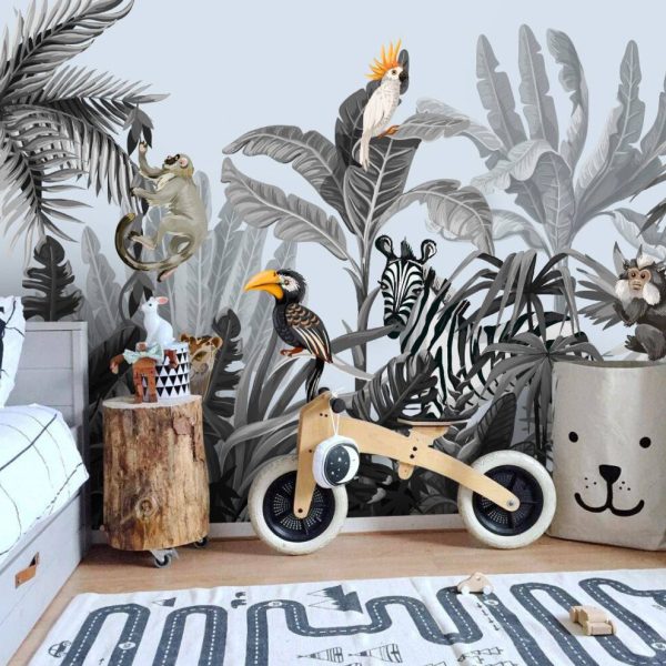 Wild Animals Tropical Forest Wall Mural