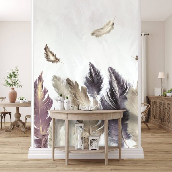 Bird Feather Sooty Colors Wall Mural