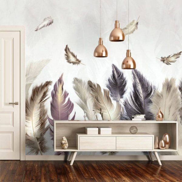 Bird Feather Sooty Colors Wall Mural