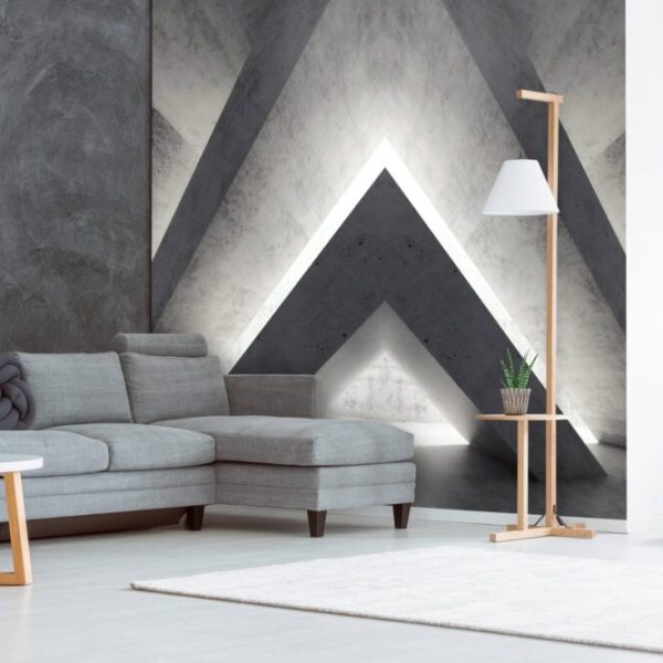Outlook Symetric Light Effected Wall Mural