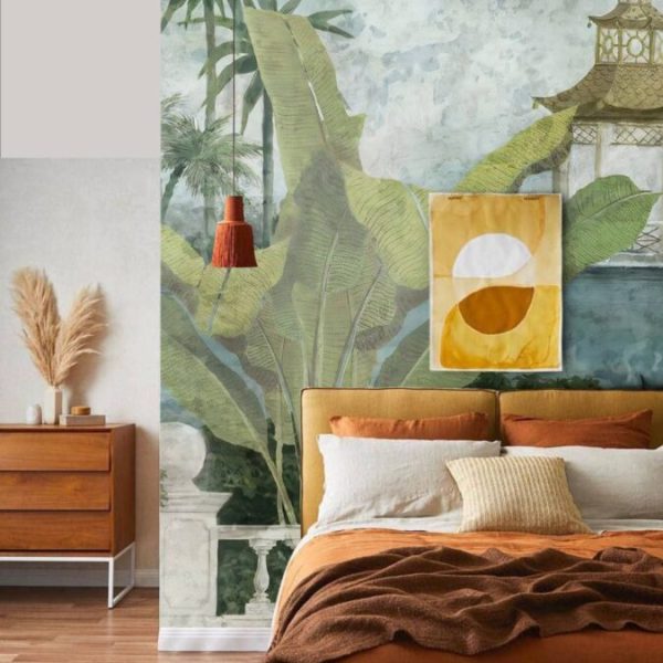 Oilpaint Tropical Landscaped Wall Mural
