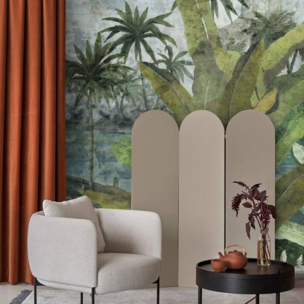 Oilpaint Tropical Landscaped Wall Mural