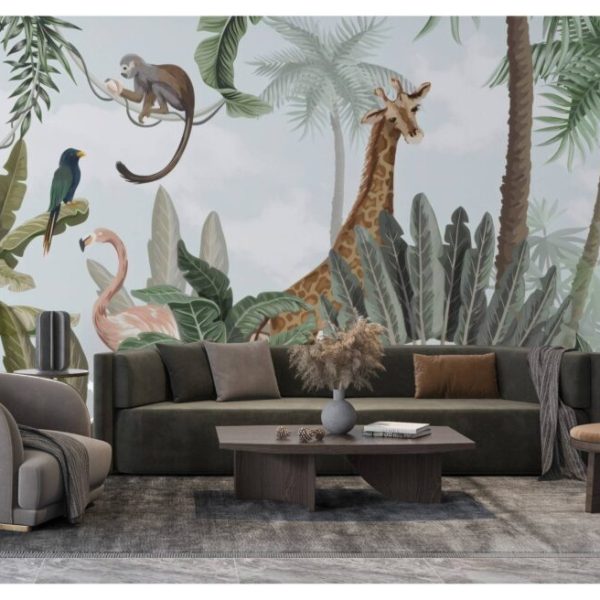 Amazon Forest And Animals Wall Mural