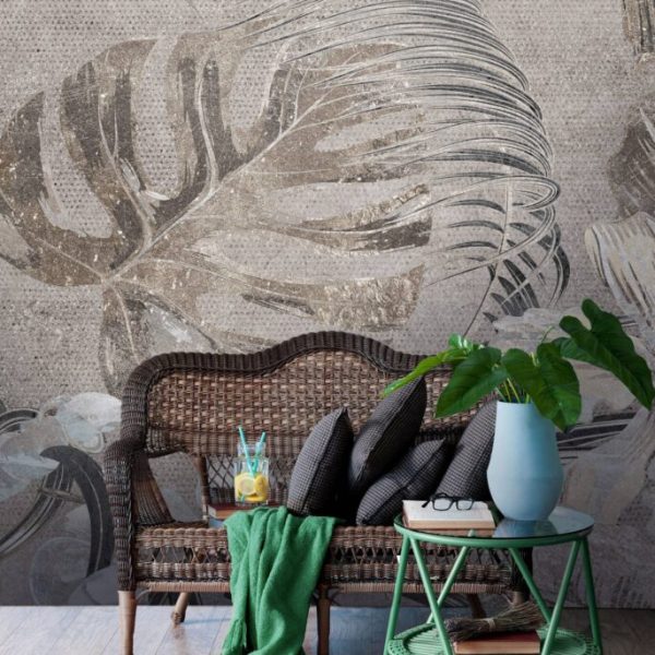 Oil Painting Outlook Tropical Wall Mural
