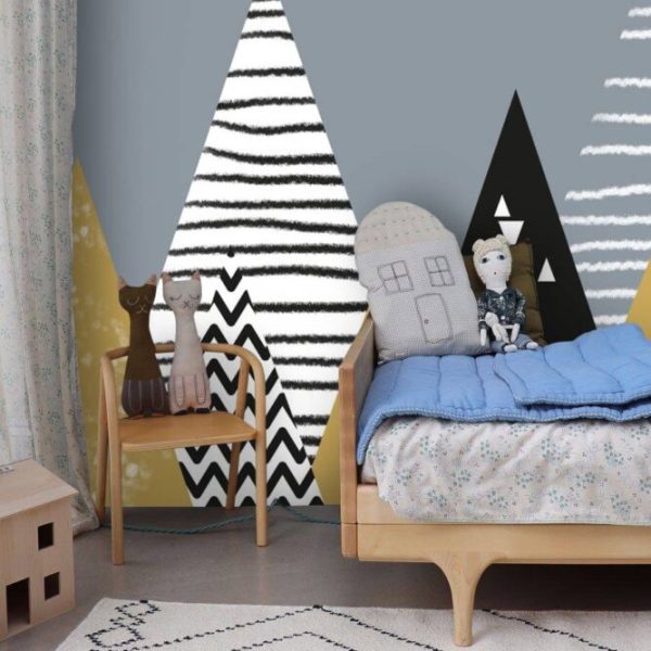 Creative Designed Mountains Wall Mural
