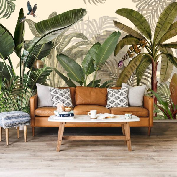 Banana Trees Forest Landscape Wall Mural