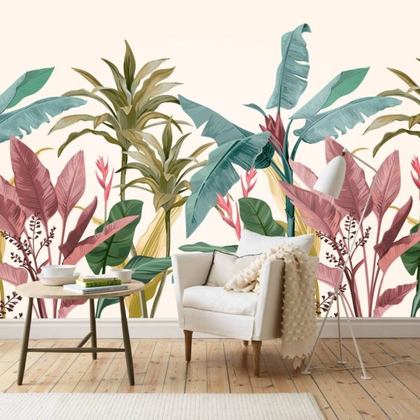 Elegant Colors Tropical Wall Mural