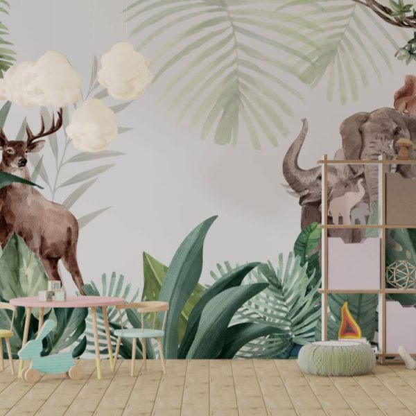 Tropical Life Wild Animals Wall Mural