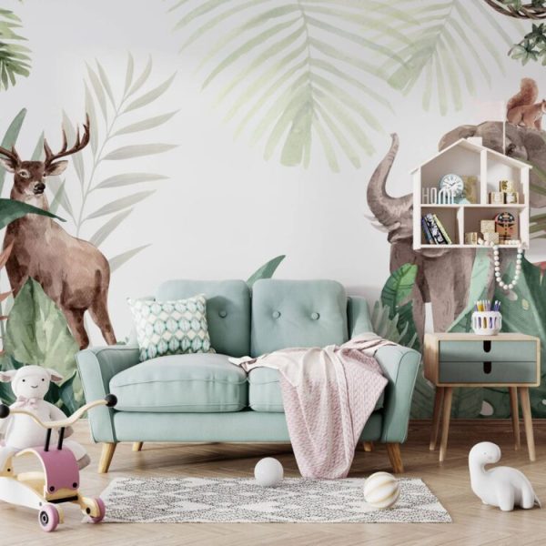 Tropical Life Wild Animals Wall Mural