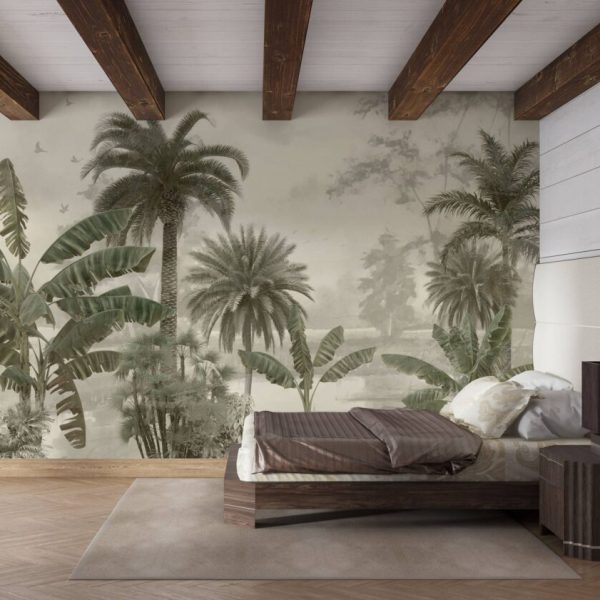 Green Tropical Forest Landscape Wall Mural