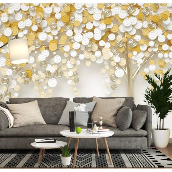 3D Round Branched Tree Wall Mural