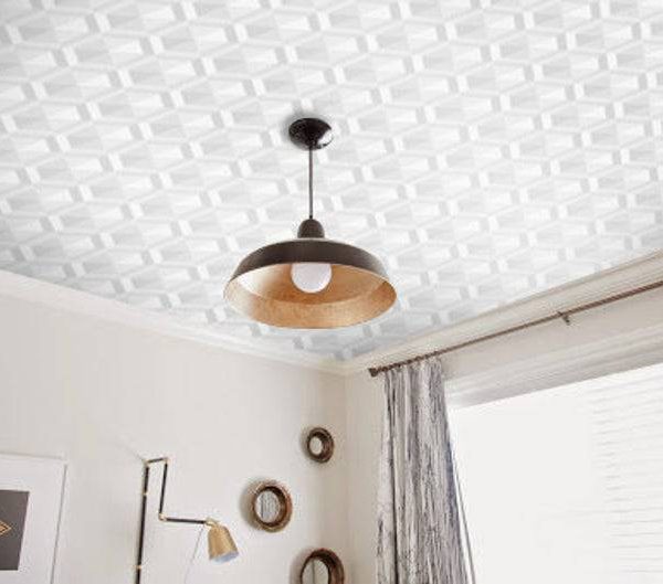 Honeycomb White Ceiling Wall Mural